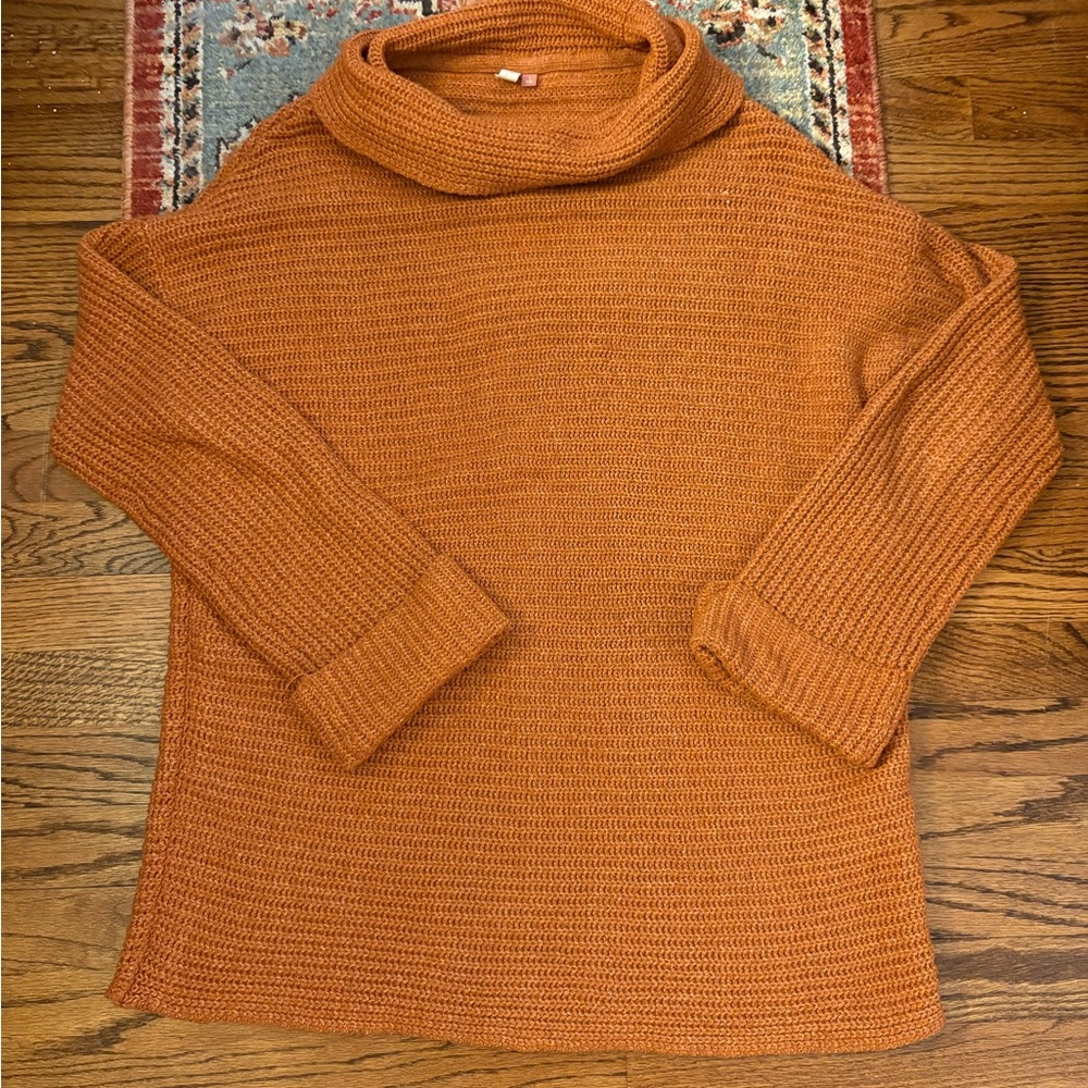 Anthropologie pilcro knit Cowl Neck Sweater size small oversized